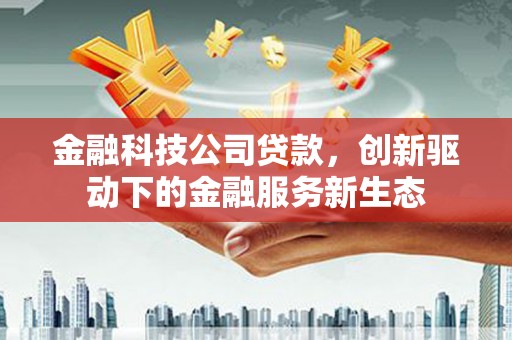资源金融科技公司贷款，创新驱动下的金融服务新生态