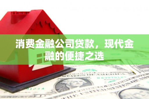 资源消费金融公司贷款，现代金融的便捷之选