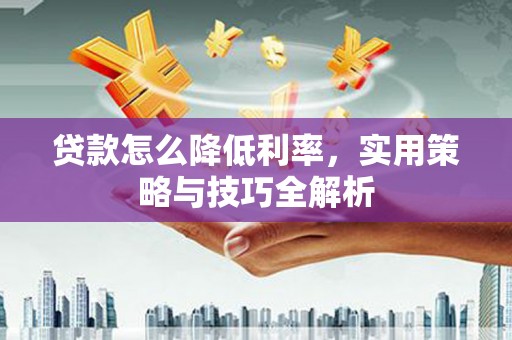 资源贷款怎么降低利率，实用策略与技巧全解析