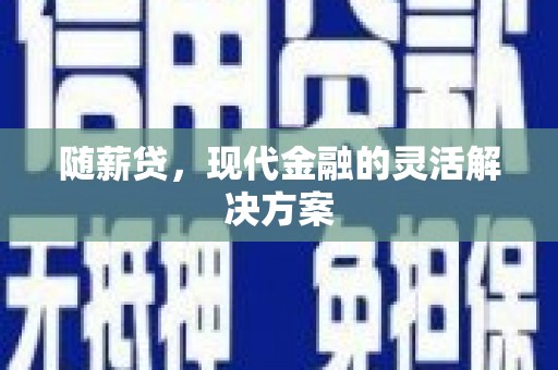 资源随薪贷，现代金融的灵活解决方案