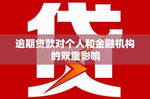 资源逾期贷款对个人和金融机构的双重影响