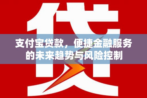 资源支付宝贷款，便捷金融服务的未来趋势与风险控制