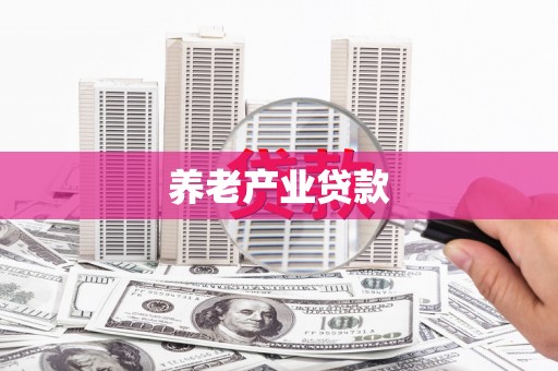 资源养老产业贷款