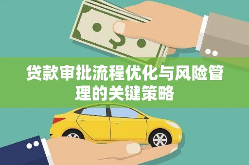 资源贷款审批流程优化与风险管理的关键策略