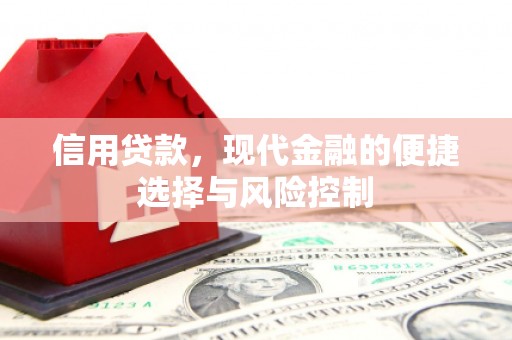 资源信用贷款，现代金融的便捷选择与风险控制