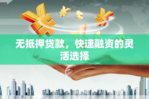 资源无抵押贷款，快速融资的灵活选择