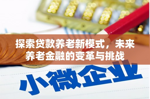 资源探索贷款养老新模式，未来养老金融的变革与挑战