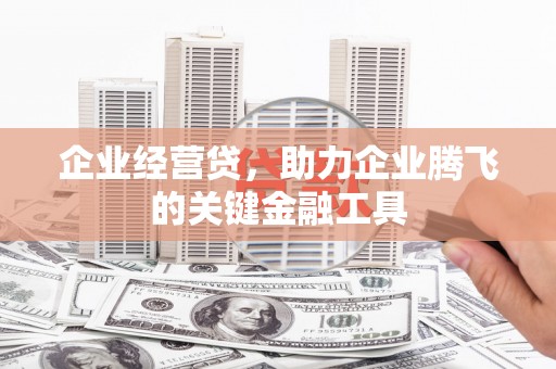 资源企业经营贷，助力企业腾飞的关键金融工具