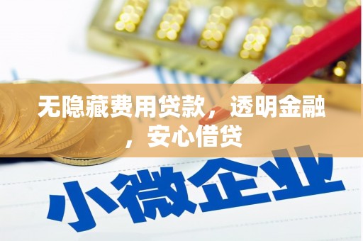 资源无隐藏费用贷款，透明金融，安心借贷