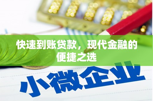 资源快速到账贷款，现代金融的便捷之选