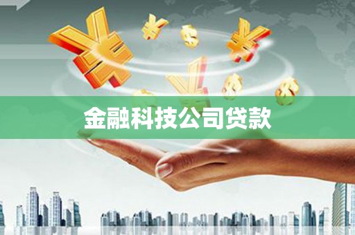 资源金融科技公司贷款