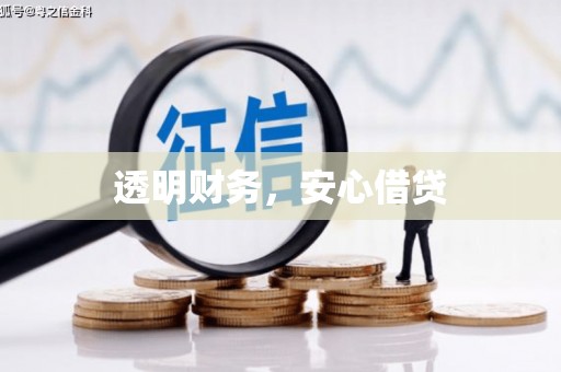 资源透明财务，安心借贷