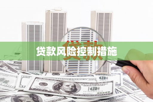 资源贷款风险控制措施