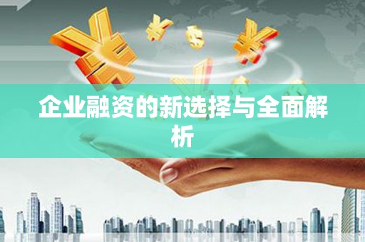 资源企业融资的新选择与全面解析